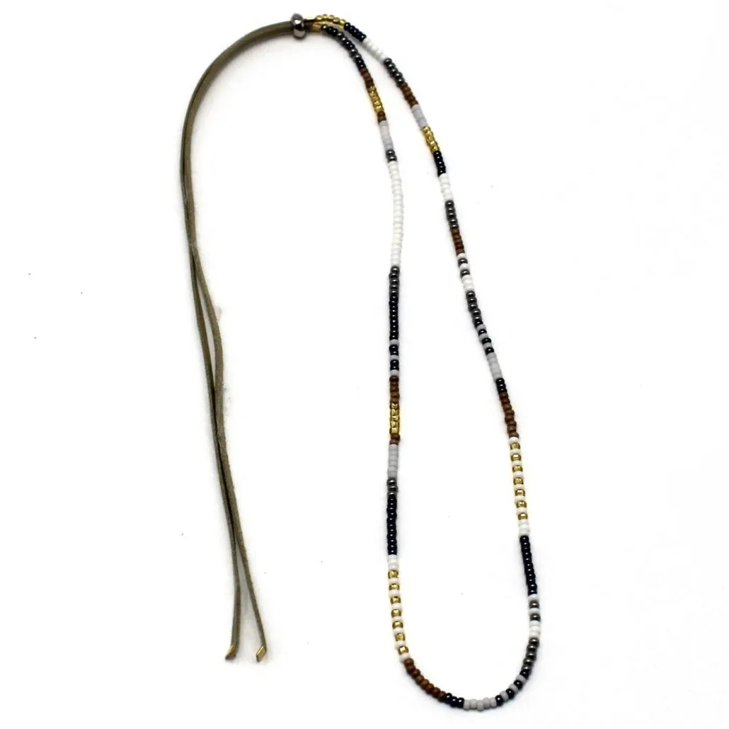 1 Strand Necklace / Wrap Bracelet - SANDPIPER