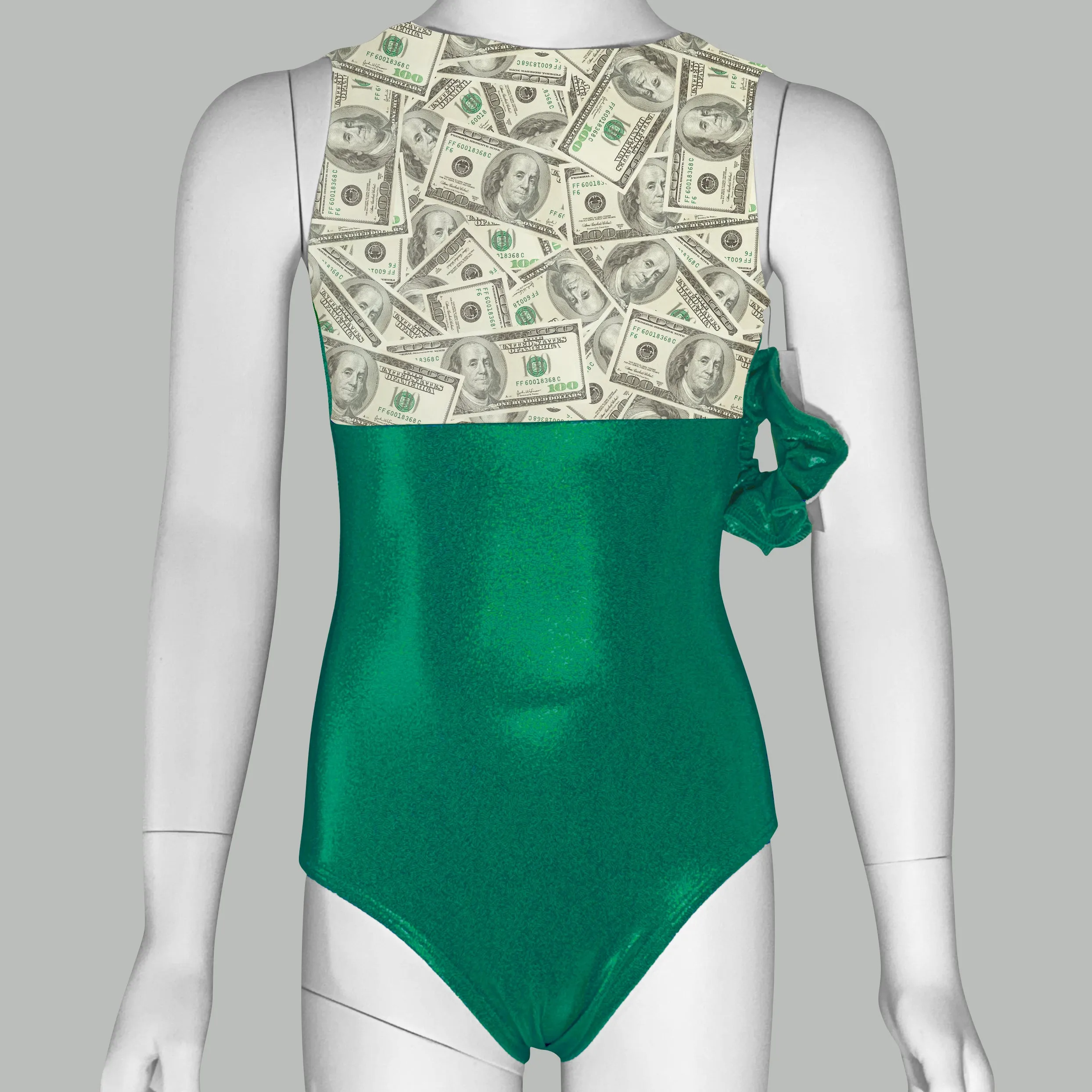 100 Dollar Bills Leotard