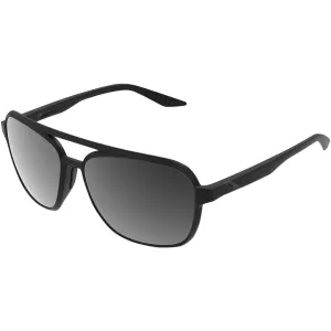 100% Kasia Aviator Sunglasses - Round - Matte Black - Black Mirror 61042-019-61