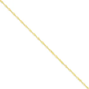 14k Yellow Gold 1.70m Polished Singapore Chain
