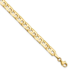 14k Yellow Gold Polished Fancy Link Bracelet