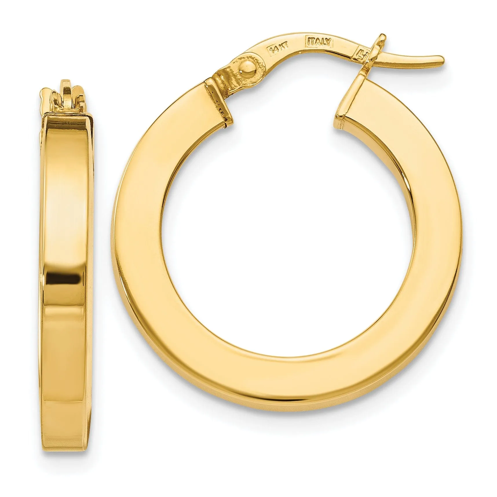 14k Yellow Gold Polished Finish Earrings