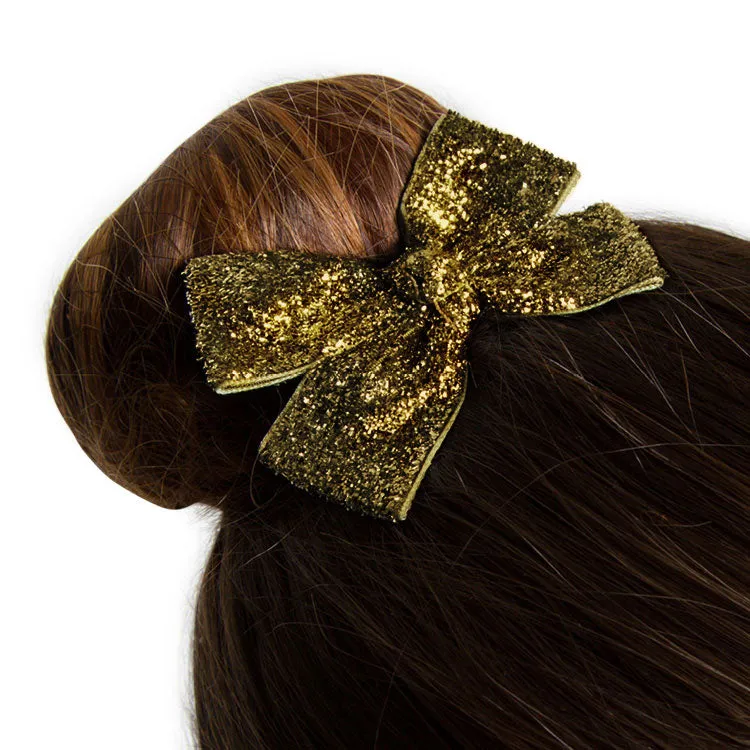 30094 - Glittered Ribbon Hair Bow