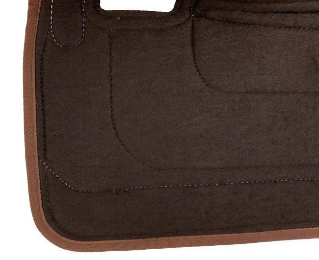 31" x 32" Nylon Printed Top Contoured Felt Bottom Saddle Pad