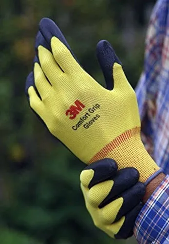 3M Nitrile Work Gloves colored - Foam Coated, Touch Screen, Machine Washable, Lightweight Comfort Gloves 10 Pairs