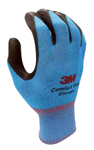 3M Nitrile Work Gloves colored - Foam Coated, Touch Screen, Machine Washable, Lightweight Comfort Gloves 10 Pairs
