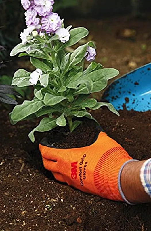 3M Nitrile Work Gloves colored - Foam Coated, Touch Screen, Machine Washable, Lightweight Comfort Gloves 10 Pairs