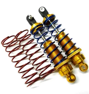 58280A 1/10 Scale RC Alloy Shock Absorbers Damper Set x 2 Gold 80mm Long