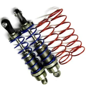 58280T 1/10 Scale RC Alloy Shock Absorbers Damper Set x 2 Titanium 80mm Long