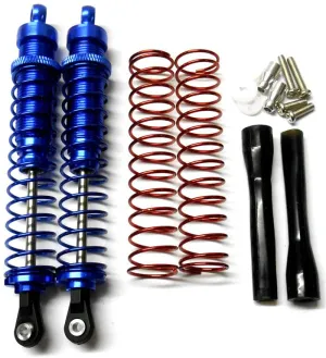58310B 1/10 Scale RC Alloy Shock Absorbers Damper Set x 2 Blue 110mm Long