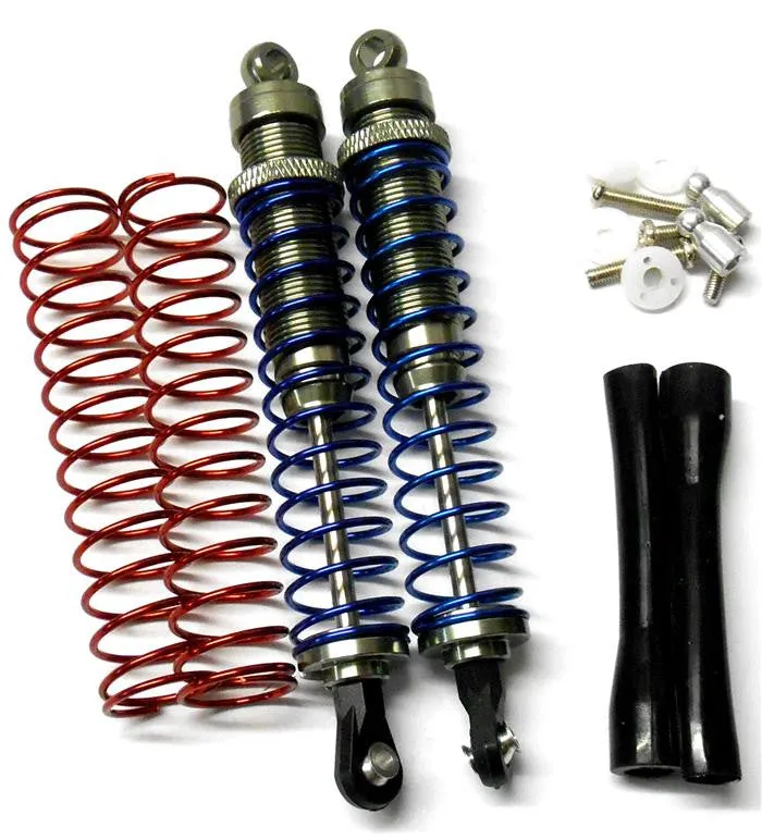 58310T 1/10 Scale RC Alloy Shock Absorbers Damper Set x 2 Grey 110mm Long
