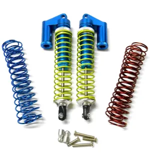 58815B 1/8 Scale RC Alloy Piggyback  Shock Absorbers Damper Set x 2 Blue 115mm