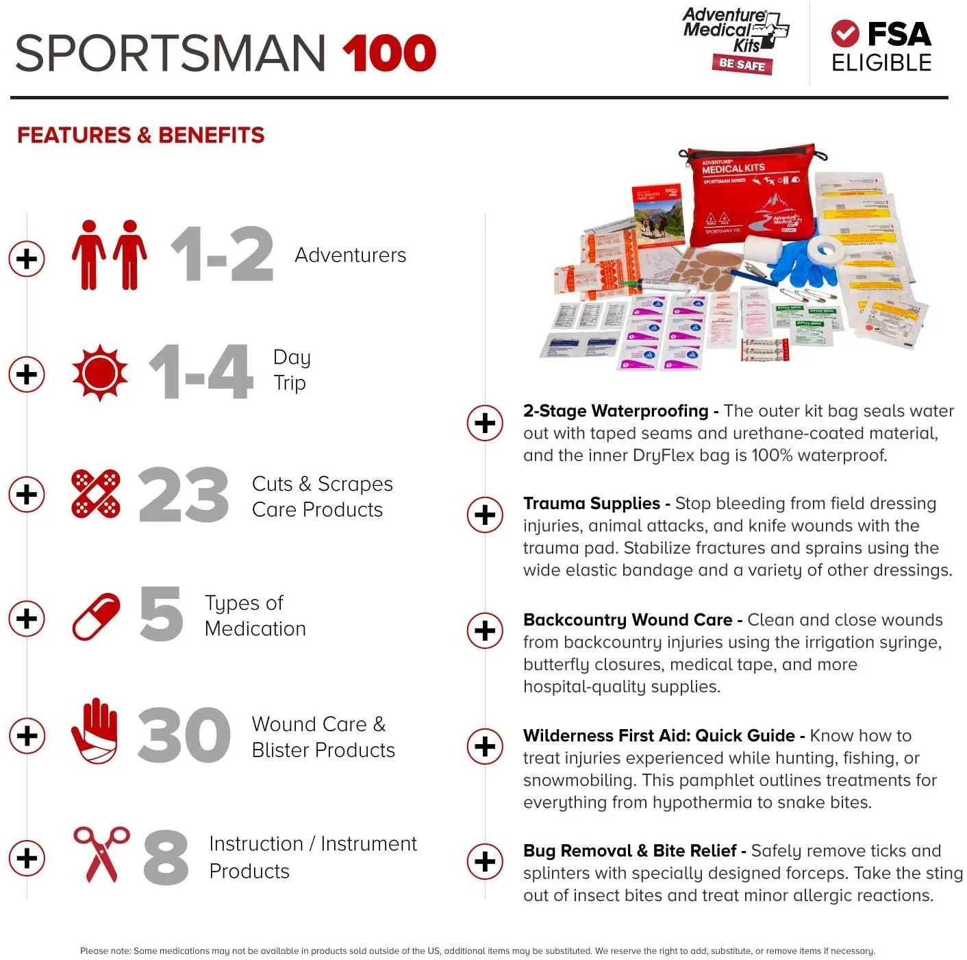Adventure Medical Kits Sportsman 100 Series