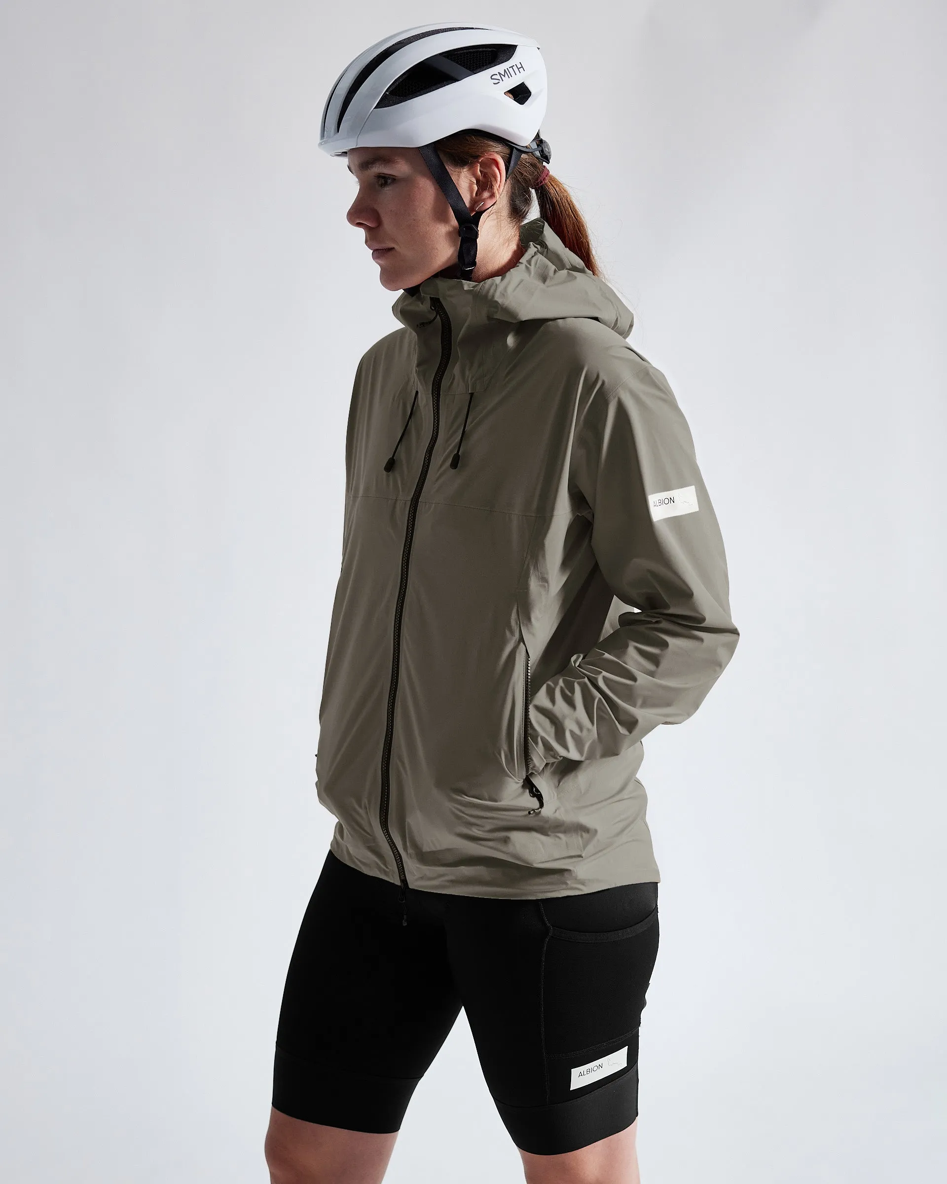 ALBION Unisex Zoa Rain Shell - Lichen