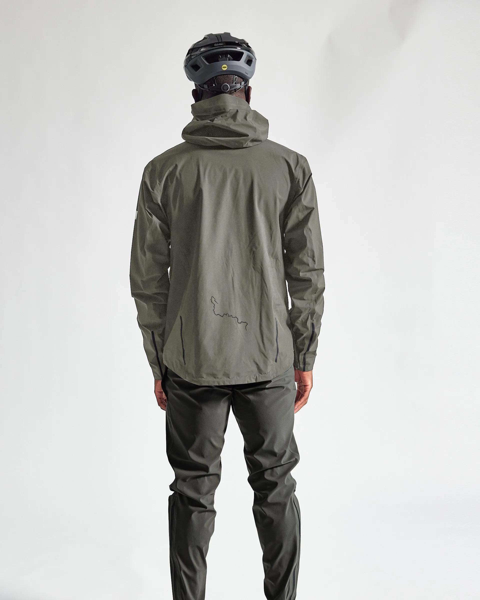 ALBION Unisex Zoa Rain Shell - Lichen