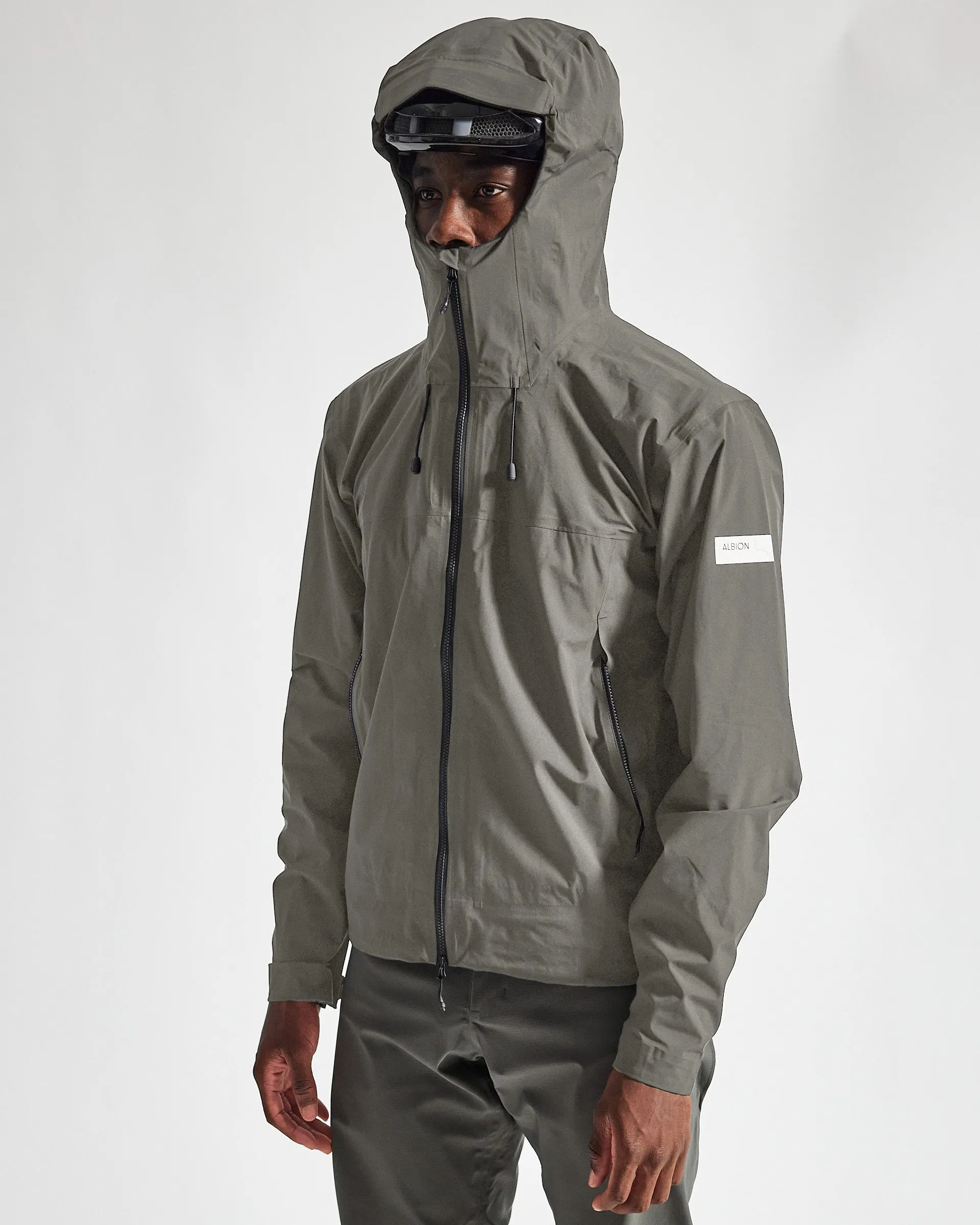 ALBION Unisex Zoa Rain Shell - Lichen