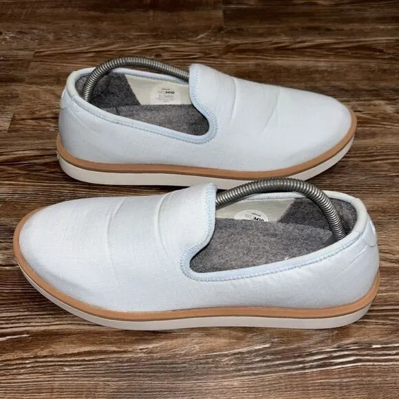 Allbirds mens slip on sneakers blue with brown trim excellent condition M10.