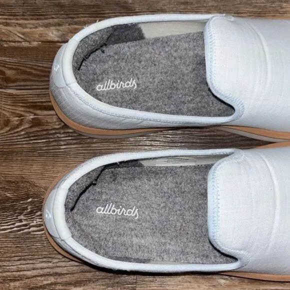 Allbirds mens slip on sneakers blue with brown trim excellent condition M10.