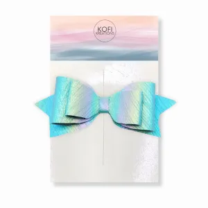 Aqua Blue Mermaid Pepperdine Hair Bow