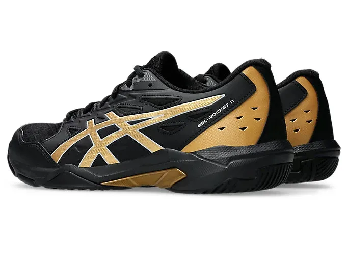 Asics Gel Rocket 11 Badminton Shoe | Black/Piedmont Grey