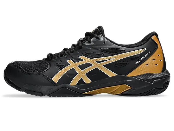 Asics Gel Rocket 11 Badminton Shoe | Black/Piedmont Grey