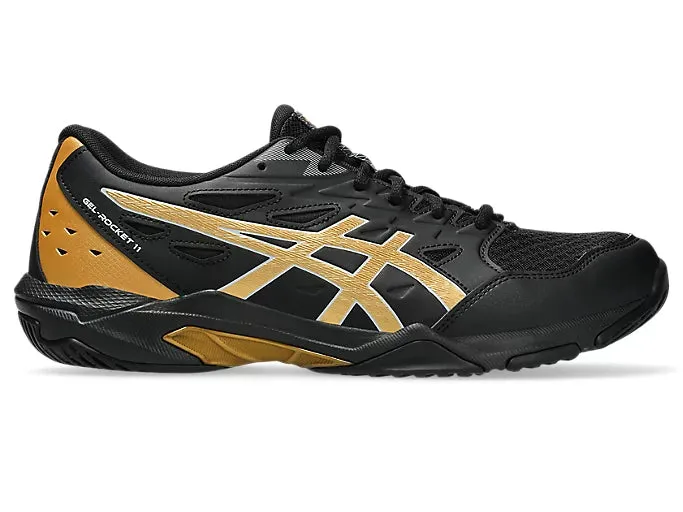 Asics Gel Rocket 11 Badminton Shoe | Black/Piedmont Grey