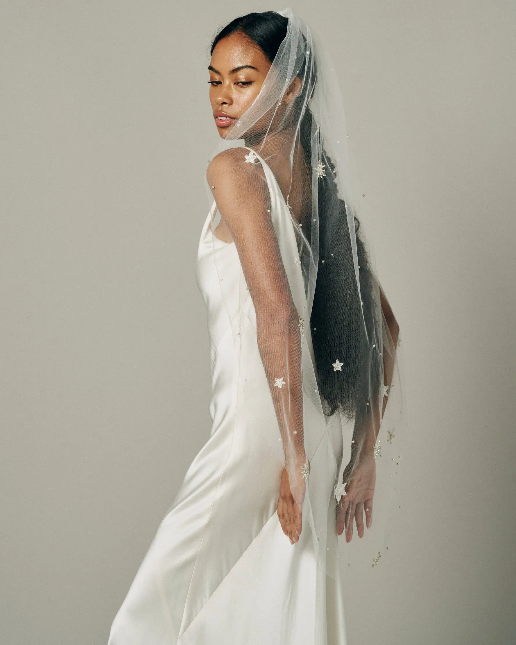 ASTRA STAR BEADED VEIL