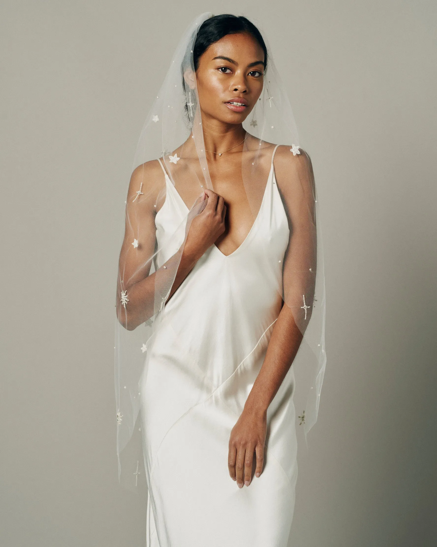 ASTRA STAR BEADED VEIL