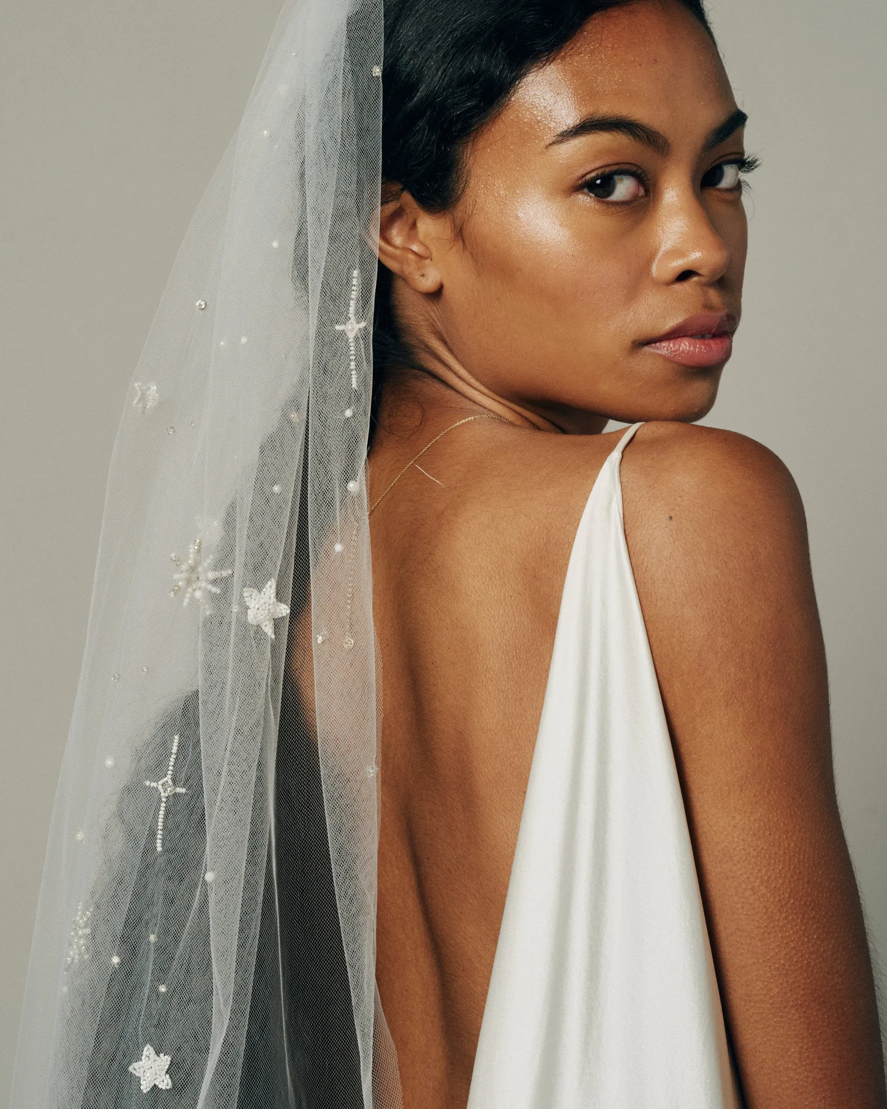 ASTRA STAR BEADED VEIL