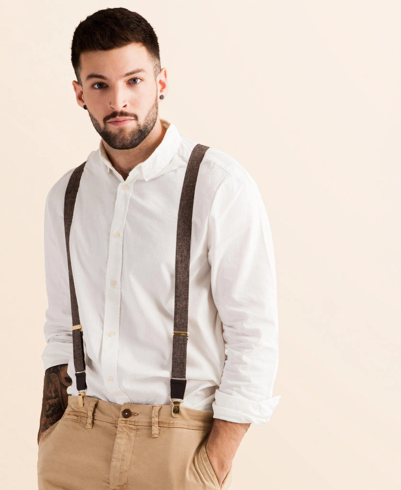 Autumn Harvest - Classic Brown Suspenders