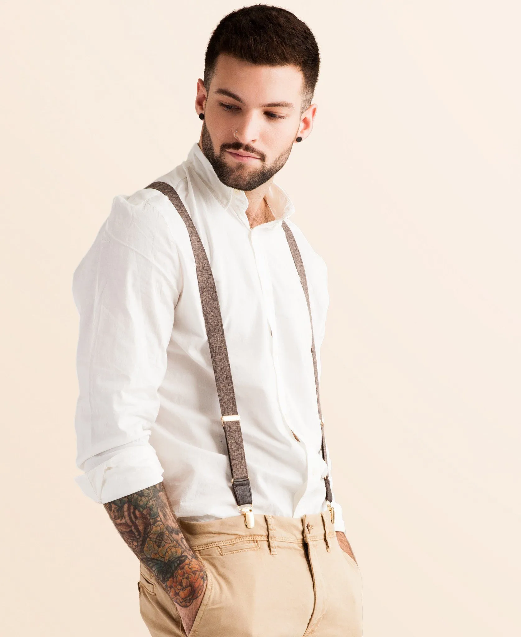 Autumn Harvest - Classic Brown Suspenders