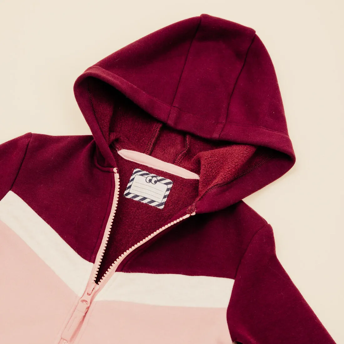 Baby's Basic Zip-Up Sweatshirt - Grey With Design