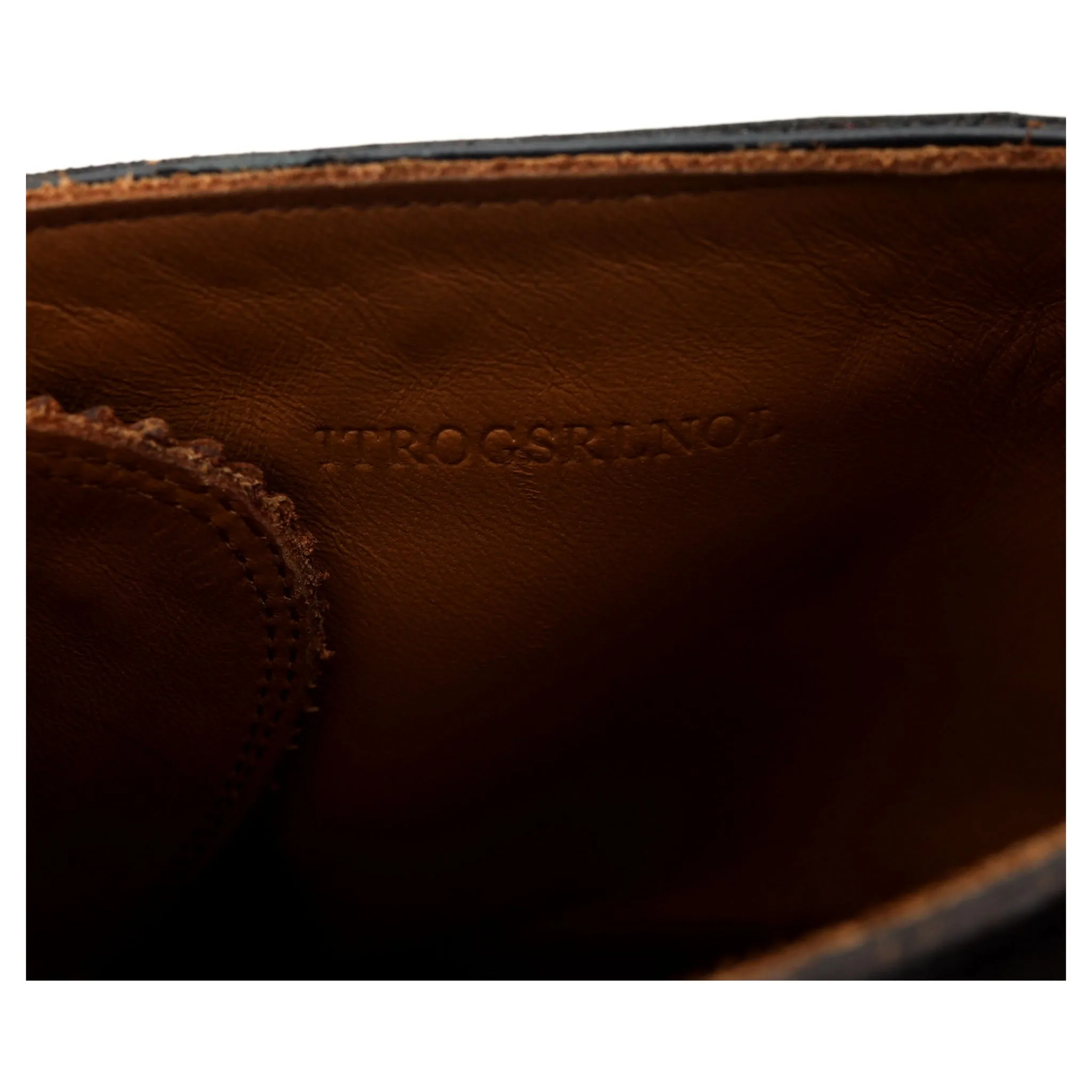 'Barkston' Black & Brown Leather Brogue Boots UK 6.5 EU 40.5