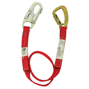 Bashlin - 1" Nylon web with SL6650A rope snaphook and 3005 steel carabiner on the ends