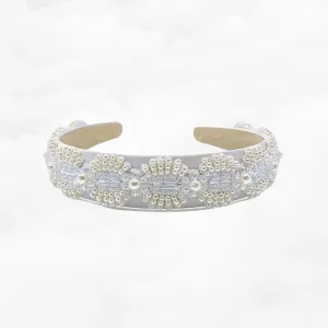 Beaded Embroidered Bridal Headband