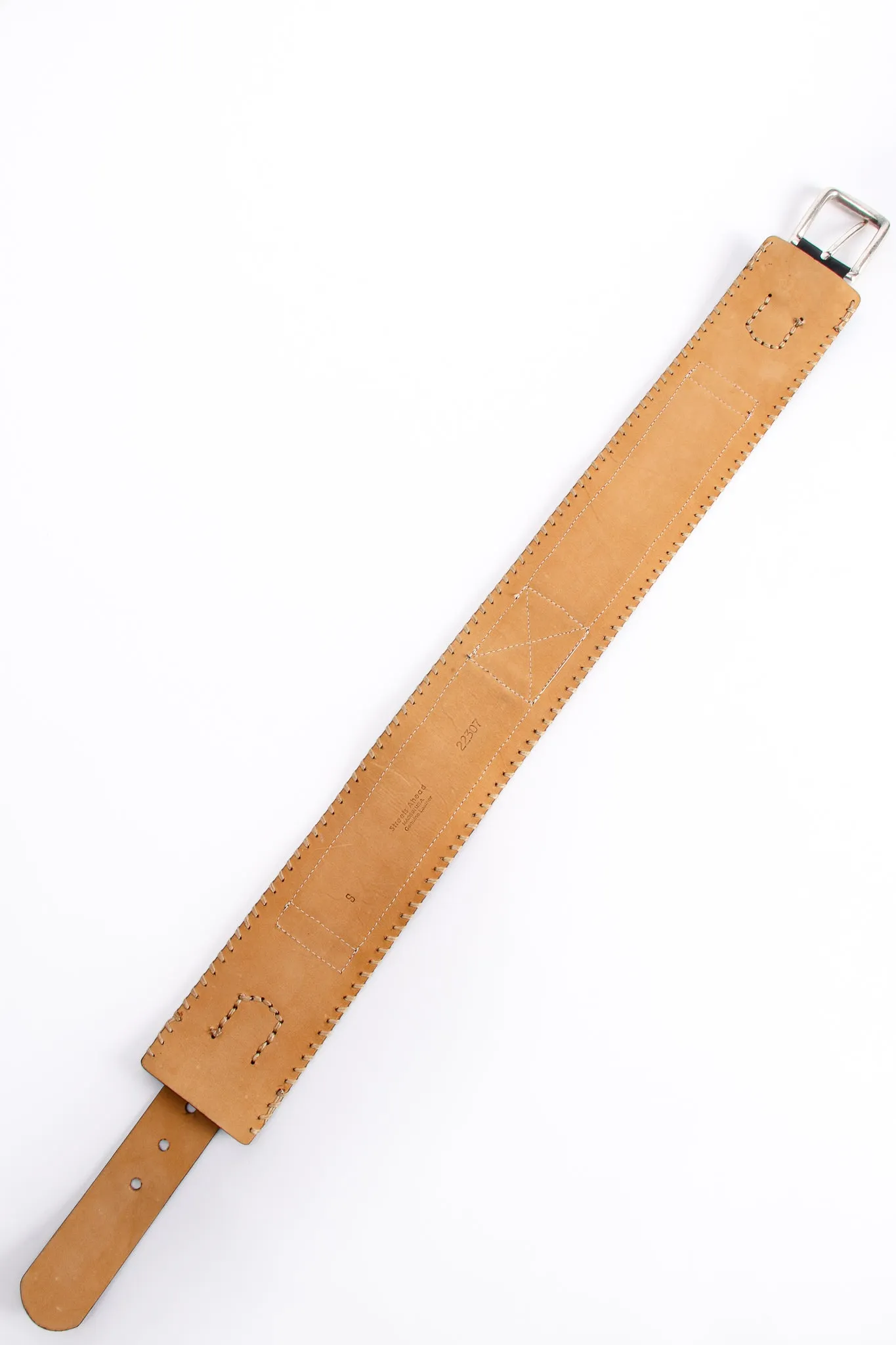 Beaded Leather Belt