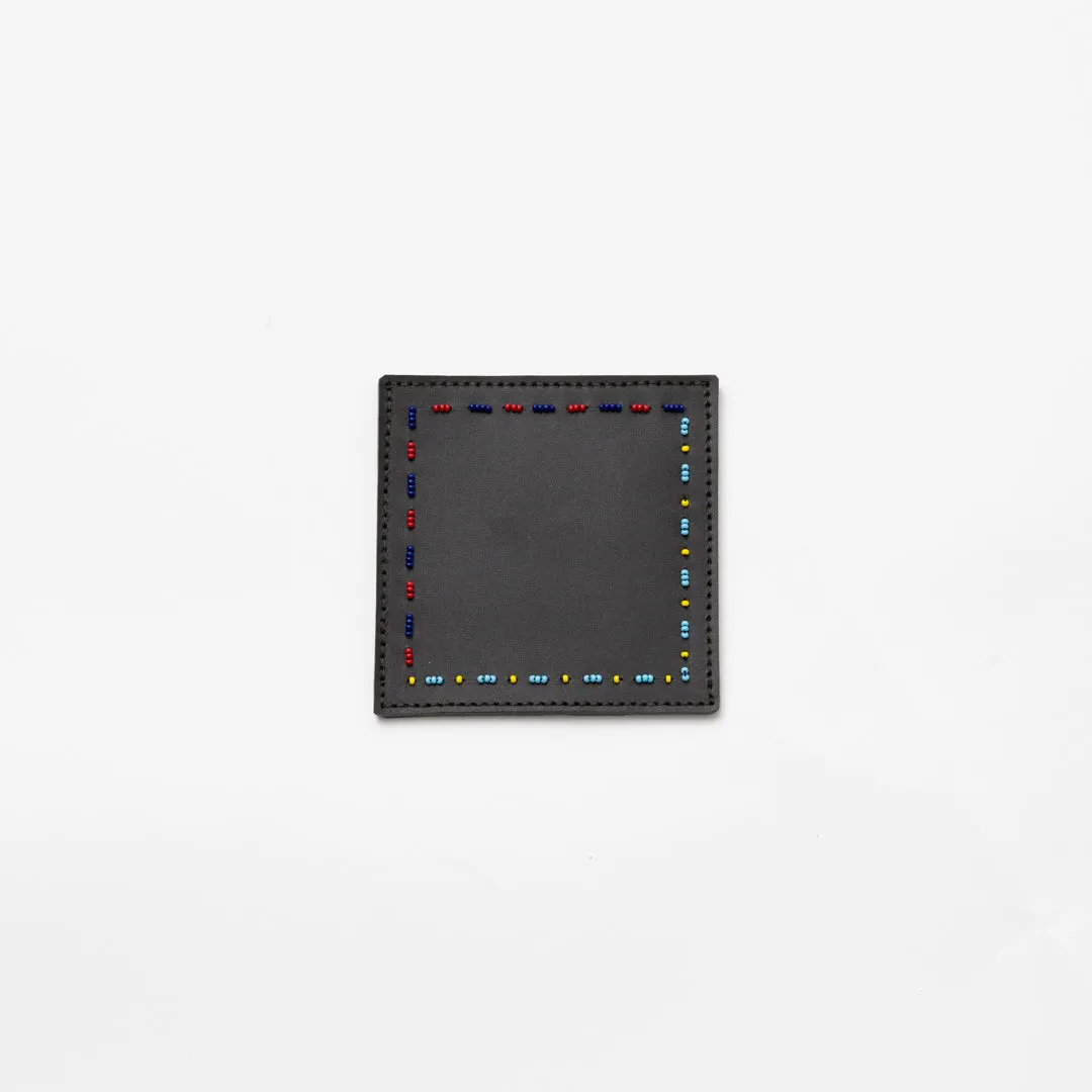 Beaded Leather Coasters