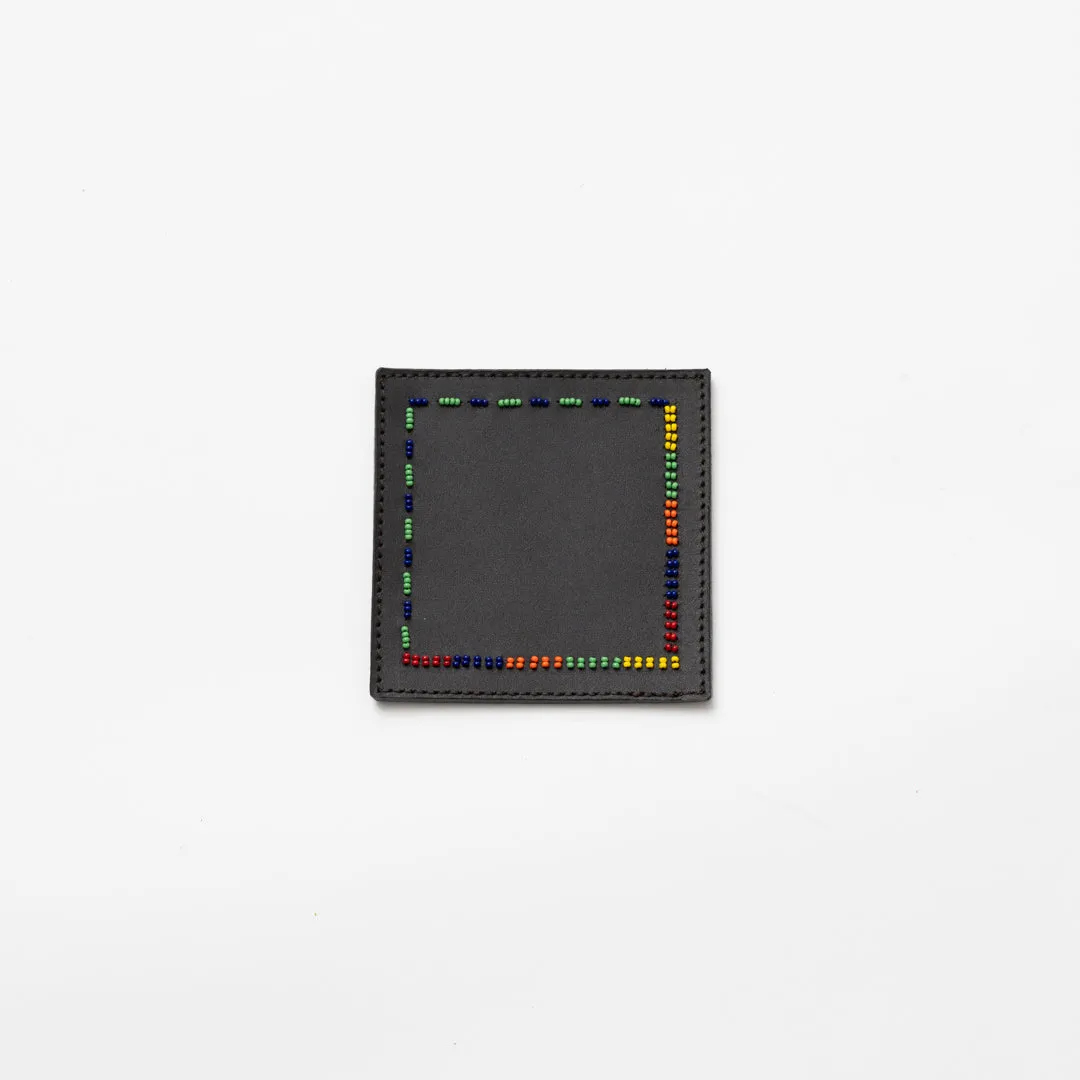 Beaded Leather Coasters