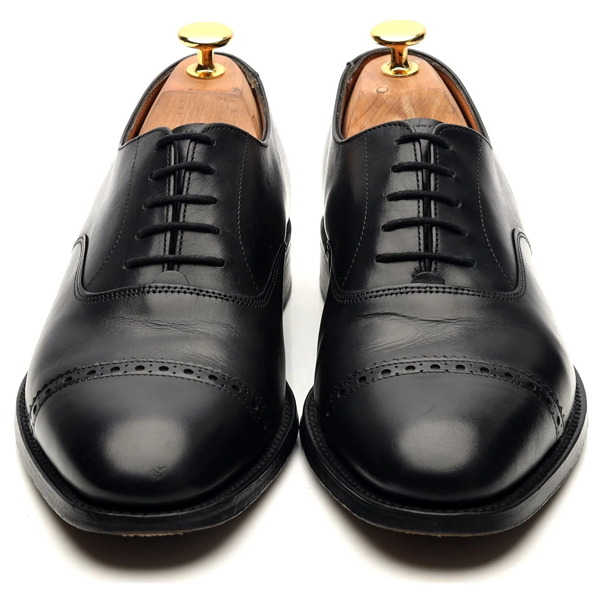 Black Leather Oxford UK 6.5 E