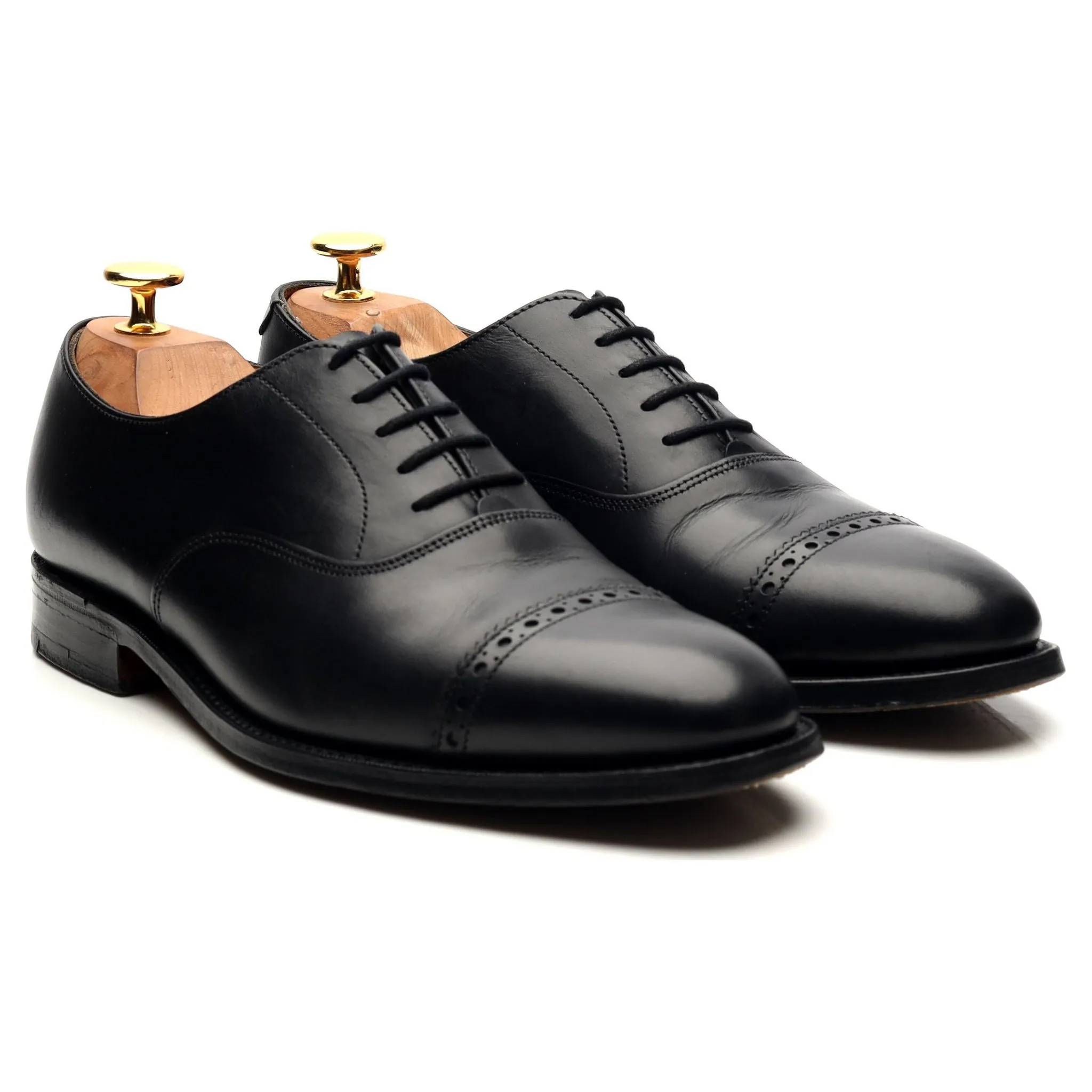 Black Leather Oxford UK 6.5 E