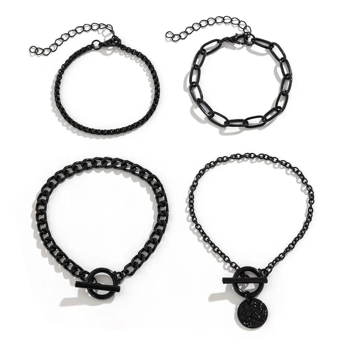 Black Multi Layered Bracelets