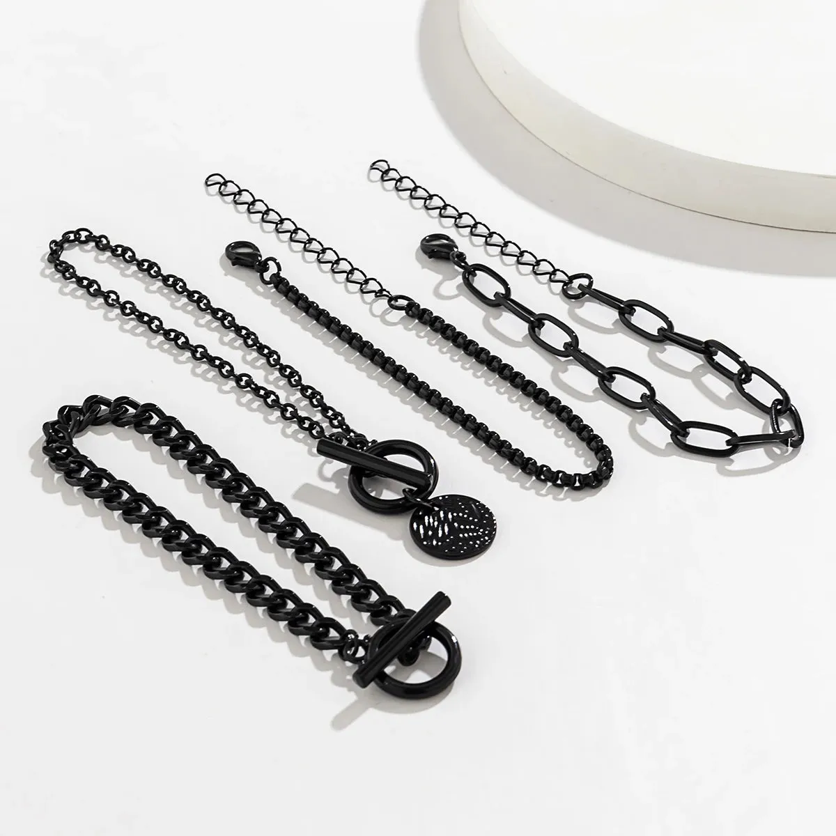 Black Multi Layered Bracelets