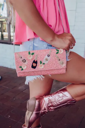 Bling And Bubbly Crossbody Clutch
