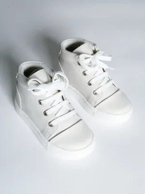 Borboleta Beige 'Danilo' Leather Hi-Top Boots