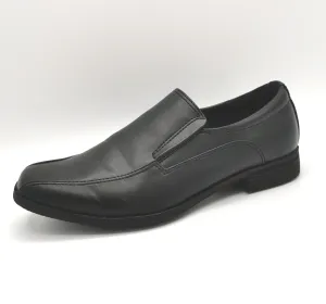 BOY SIZE 2 YOUTH - SMART FIT, Black Slip-On Dress Shoes NWOT B12