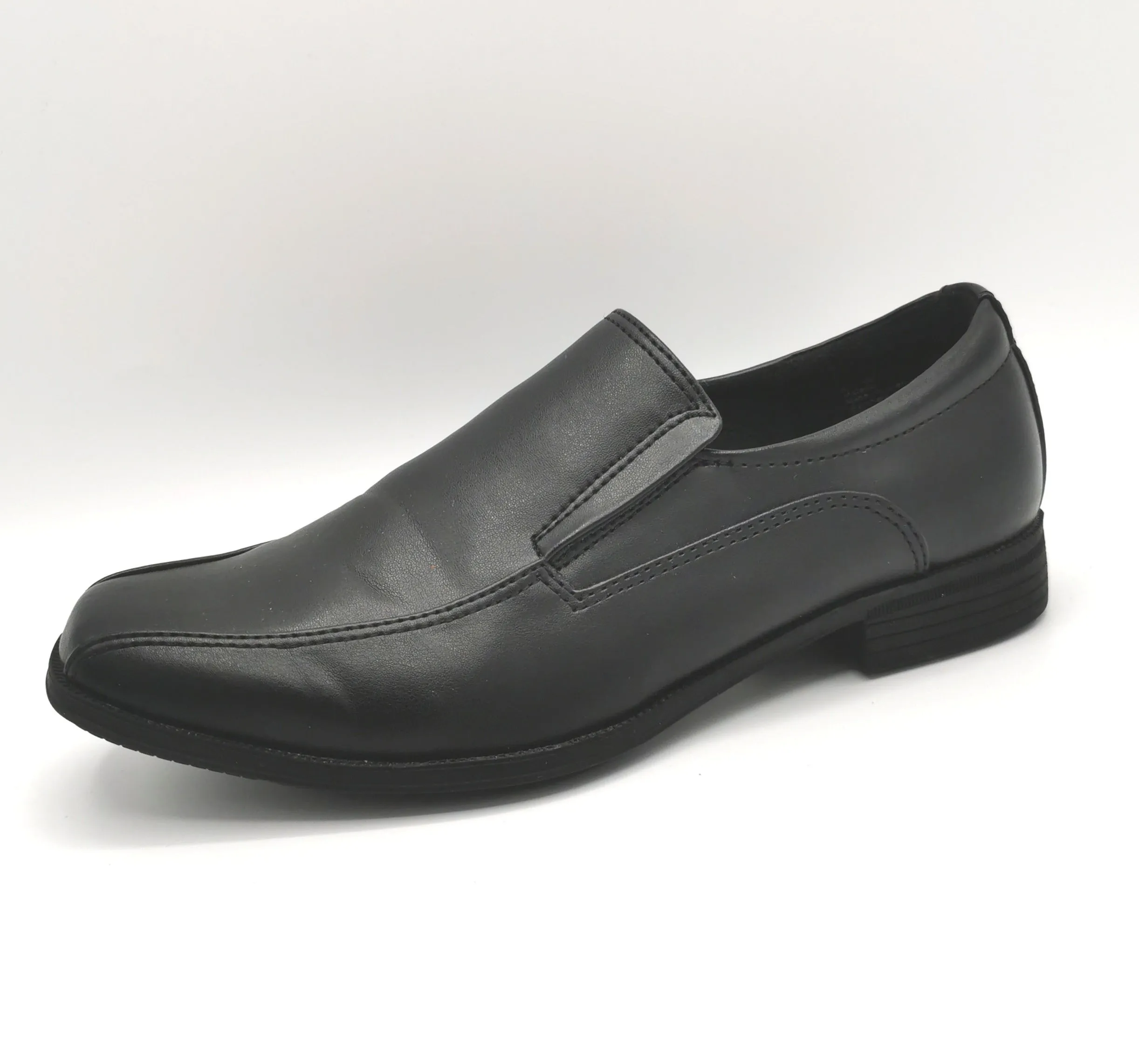 BOY SIZE 2 YOUTH - SMART FIT, Black Slip-On Dress Shoes NWOT B12