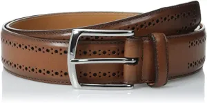 Brand new Allen Edmonds mens Manistee Belt, Italian Saddle leather in Walnut, Sz 36/90, Retails $115  ,small scuff mark near closure
