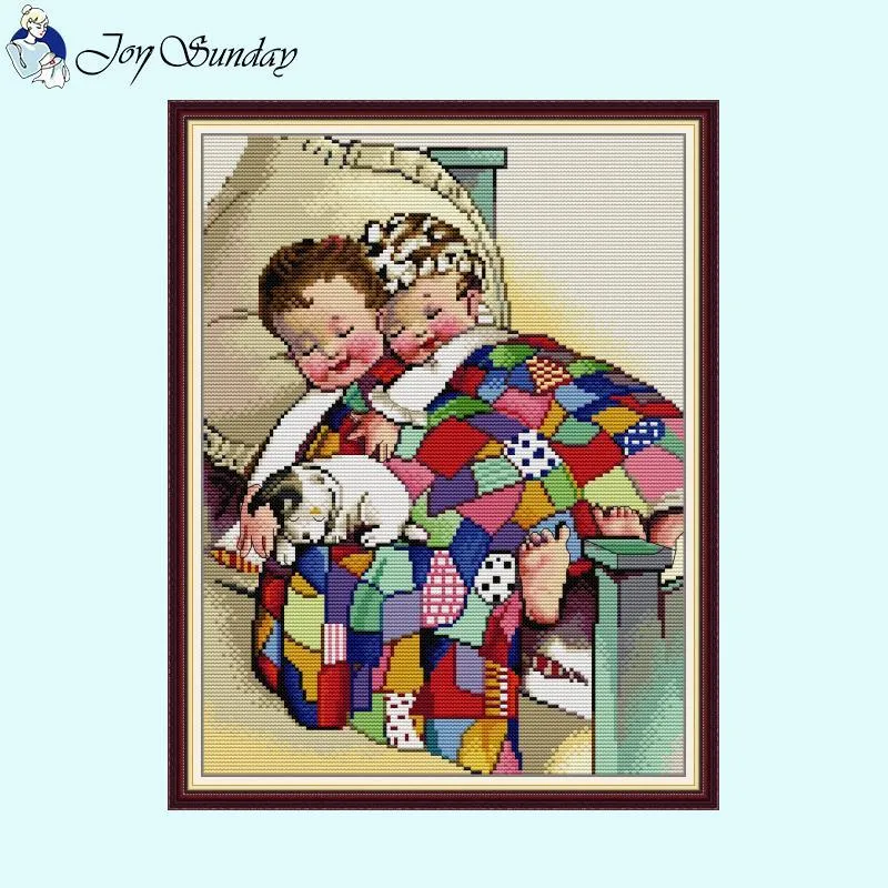 Brother and Sister Counted Cross Stitch