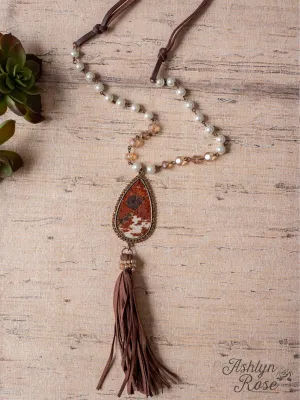 Call Me Crazy Brown Leather Necklace