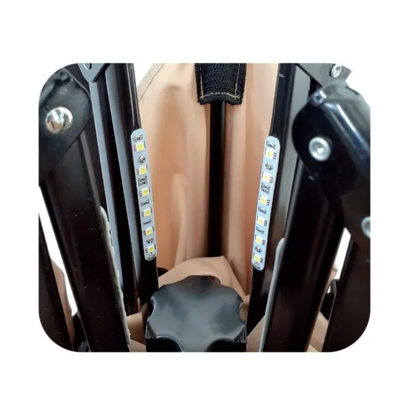 Camouflage - Hexagonal Outdoor Umbrella with LED Lights